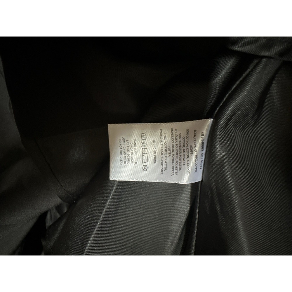 Anthropologie Mare Mare Black Corset Poplin Cotton Flounced Midi Dress | Sz: XS - Picture 12 of 12